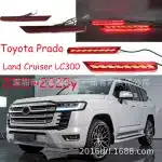 LED Rear Bumper Tail Light Assembly for Toyota Land Cruiser LC300 2022-2023, Dual Function Brake & Running Lamp