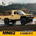 MN82 RC Crawler 1:12 Toyota Land Cruiser LC79 Pickup, 4WD Remote Control Off-Road Truck with Metal Axles & Gears