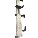 Heavy-Duty Iron Rear Step Bumper Assembly for 2002 Toyota Land Cruiser FJ75 Range, Silver Finish