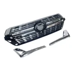 Front Bumper Upper Grille GT Style Replacement for Toyota Land Cruiser LC200, ABS Plastic