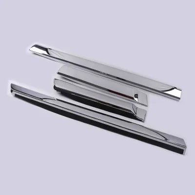 4PCS Door Side Body Molding Cover Trim Pearl White & Chrome for 2008-2021 Toyota Land Cruiser LC200 4PCS Door Side Body Molding Cover Trim Pearl White & Chrome for 2008-2021 Toyota Land Cruiser LC200