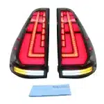 LED Taillights Assembly Smoked Lens Rear Brake Lamps for 2003-2009 Toyota Land Cruiser Prado 120 Series