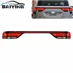 LED Tail Lights Assembly with Smoked Black Lens and Sequential Turn Signals for 2024 Toyota Land Cruiser LC300, TH-LC300TLDK