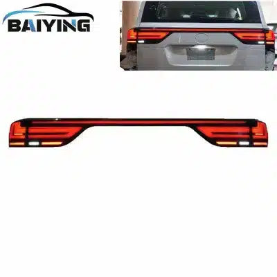 LED Tail Lights Assembly with Smoked Black Lens and Sequential Turn Signals for 2024 Toyota Land Cruiser LC300, TH-LC300TLDK LED Tail Lights Assembly with Smoked Black Lens and Sequential Turn Signals for 2024 Toyota Land Cruiser LC300, TH-LC300TLDK