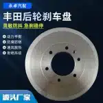 Rear Brake Drum Disc Hub HT250 Grey Iron for Isuzu D-MAX Pickup & Toyota Series