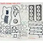 Full Engine Gasket Overhaul Repair Kit for Toyota Land Cruiser VDJ200 4.5L 1VD-FTV V8, OE 04111-51040