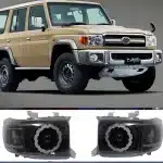 7-Inch Plum Blossom LED Headlight Assembly Upgrade for Toyota Land Cruiser LC70 LC71 LC76 LC78 LC79 Series