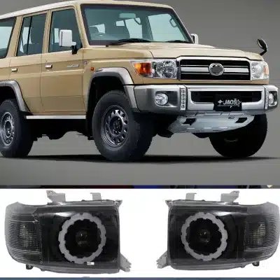 7-Inch Plum Blossom LED Headlight Assembly Upgrade for Toyota Land Cruiser LC70 LC71 LC76 LC78 LC79 Series 7-Inch Plum Blossom LED Headlight Assembly Upgrade for Toyota Land Cruiser LC70 LC71 LC76 LC78 LC79 Series