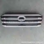 Front Bumper Radiator Grille Replacement for Toyota Land Cruiser LC300, Premium ABS Black Finish