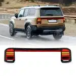 Full LED Tail Light Assembly for 2024-2025 Toyota Prado LC250 J250, Rear Brake Lamp Replacement, Red Lens
