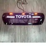 Front Bumper Grille with Integrated LED Lights for 2008-2015 Toyota Land Cruiser LC200, ABS Material