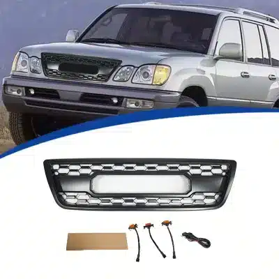 Front Radiator Grille TRD Style ABS Plastic Replacement for 1998-2002 Lexus LX470 Front Radiator Grille TRD Style ABS Plastic Replacement for 1998-2002 Lexus LX470