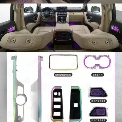 8-Piece LED Ambient Streamer & Rear Door Tweeter Speaker Trim Kit for Toyota Land Cruiser LC300 8-Piece LED Ambient Streamer & Rear Door Tweeter Speaker Trim Kit for Toyota Land Cruiser LC300