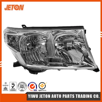 Halogen Headlight Assembly Passenger Side RH for Toyota Land Cruiser FJ200 2007-2015, Replacement 81130-60C81