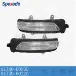 Right Side Mirror Turn Signal Light Indicator Lamp for Toyota Land Cruiser LC200 & Prado LC150, Replaces 81730-60120