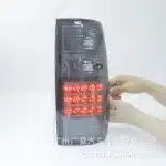 LED Taillight Assembly for 1991-1997 Toyota Land Cruiser LC80 FJ80 4500, Red & White Lens Brake Lamps Pair