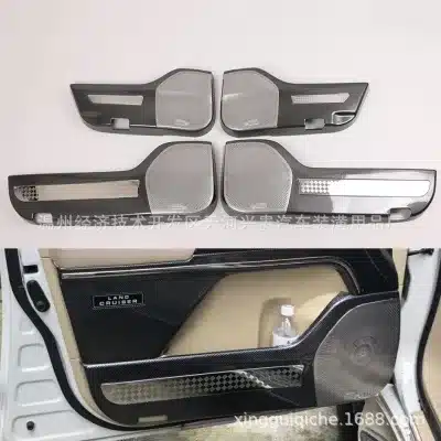 Interior Door Anti-Kick Guard Protector Plates for 2008-2020 Toyota Land Cruiser LC200, ABS Material, 4-Piece Set Interior Door Anti-Kick Guard Protector Plates for 2008-2020 Toyota Land Cruiser LC200, ABS Material, 4-Piece Set