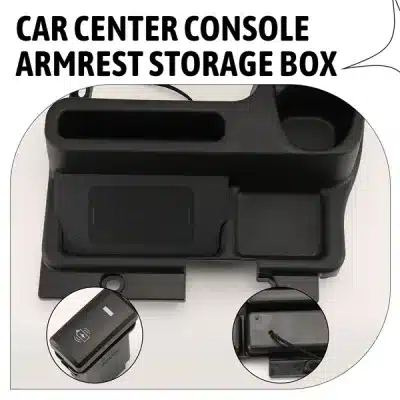 Center Console Storage Box with Wireless Charging for Toyota Land Cruiser LC70 LC71 LC75 LC76 LC79 Series Center Console Storage Box with Wireless Charging for Toyota Land Cruiser LC70 LC71 LC75 LC76 LC79 Series