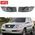 Front Bumper Fog Light Housing Pair for 2003-2009 Lexus GX470, Replaces 81221-60080 LX2593105