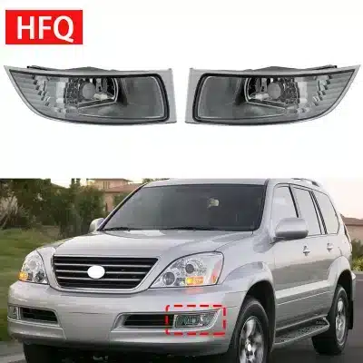 Front Bumper Fog Light Housing Pair for 2003-2009 Lexus GX470, Replaces 81221-60080 LX2593105 Front Bumper Fog Light Housing Pair for 2003-2009 Lexus GX470, Replaces 81221-60080 LX2593105