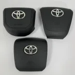 Car Steering Wheel Horn Cover Replacement for Toyota Land Cruiser LC300 and Prado, Durable Interior Trim Shell