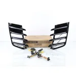 LED Daytime Running Lights for 2022 Toyota Land Cruiser LC300, Sequential Turn Signal Grille Fog Lamp Assembly, White/Amber/Blue