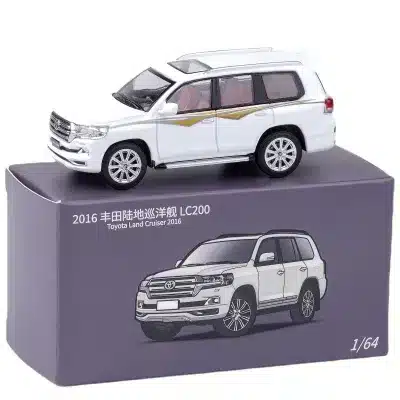 JKM 1/64 Scale Toyota Land Cruiser LC200 Die-Cast Alloy Miniature SUV Model, Black with Spare Tire JKM 1/64 Scale Toyota Land Cruiser LC200 Die-Cast Alloy Miniature SUV Model, Black with Spare Tire