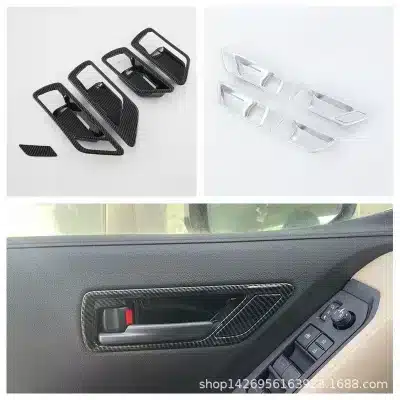 Interior Door Handle Trim Bowl Covers Matte Silver for Toyota Land Cruiser LC300 2022-2023, 4PCS Set Interior Door Handle Trim Bowl Covers Matte Silver for Toyota Land Cruiser LC300 2022-2023, 4PCS Set