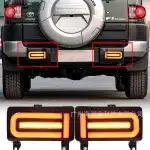 Rear Tail Light LED Brake Lamp Surround for Toyota Land Cruiser FJ Prado 2007-2015, ABS 45W