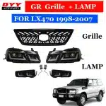 Rear Tail Light Assembly Driver and Passenger Side Smoked Lens for 1998-2007 Lexus LX470