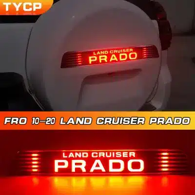 LED Spare Tire Red Brake Light for 2010-2020 Toyota Prado, Rear Bumper Driving Lamp with Dynamic Signal LED Spare Tire Red Brake Light for 2010-2020 Toyota Prado, Rear Bumper Driving Lamp with Dynamic Signal