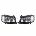 Halogen Headlight Housing for 2005-2006 Toyota Land Cruiser FJ100 4700, Left and Right Side OE 81130-60A90 81170-60A80