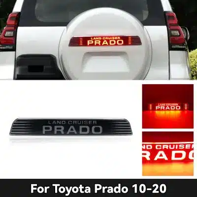 LED Spare Tire Brake Light for 2010-2020 Toyota Prado, Red Rear Bumper Running Light with Sequential Flowing Turn Signal LED Spare Tire Brake Light for 2010-2020 Toyota Prado, Red Rear Bumper Running Light with Sequential Flowing Turn Signal