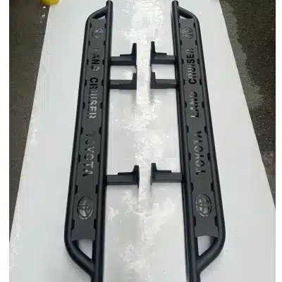 Heavy-Duty Steel Side Step Running Boards Nerf Bars for 2008-2022 Toyota Land Cruiser LC200, Pair Heavy-Duty Steel Side Step Running Boards Nerf Bars for 2008-2022 Toyota Land Cruiser LC200, Pair