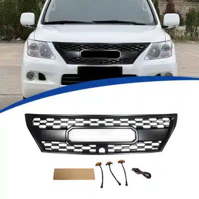 TRD Style Front Upper Radiator Grille Replacement for Lexus LX470 LX570 2008-2012, High-Strength ABS Plastic TRD Style Front Upper Radiator Grille Replacement for Lexus LX470 LX570 2008-2012, High-Strength ABS Plastic