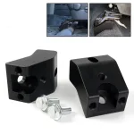 Front Seat Spacer Lift Kit 1/2″ to 1.5″ Riser for 2005-2022 Toyota Tacoma and 4Runner, CNC Aluminum Black