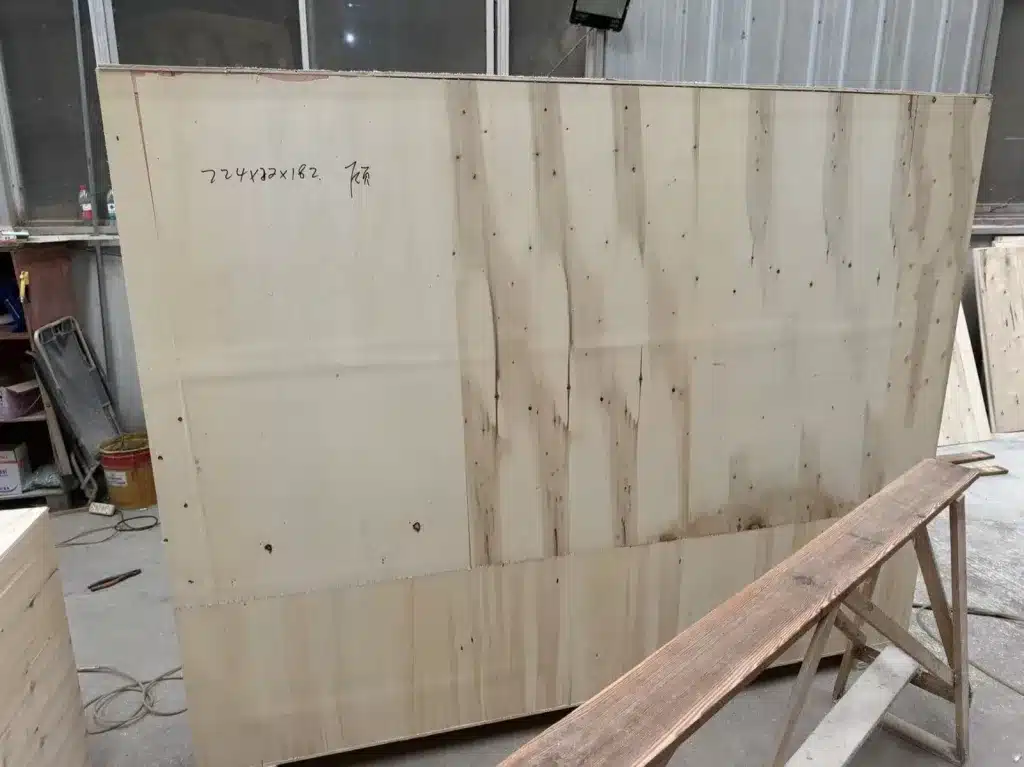 Custom wooden shipping crate for a Toyota Land Cruiser FJ40 roof assembly